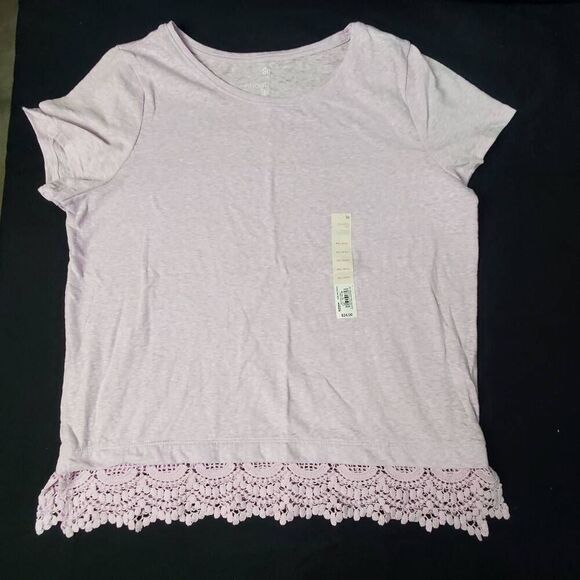 SO Favorite Tee Girls XXL (18/20) Purple Top - Picture 1 of 7